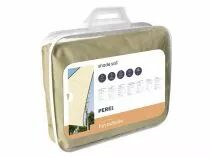 Voile solaire perm&eacute;able - triangle 5 x 5 x 5m, couleur: beige (GSS3500PE)