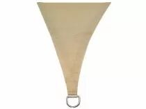 Voile solaire perm&eacute;able - triangle 5 x 5 x 5m, couleur: beige (GSS3500PE)