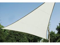 Voile solaire triangulaire - 5 x 5 x 5m, couleur: crème (GSS3500)