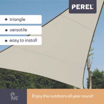 Voile solaire triangulaire - 5 x 5 x 5m, couleur: crème (GSS3500)