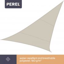 Voile solaire triangulaire - 5 x 5 x 5m, couleur: crème (GSS3500)