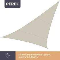 Voile solaire triangulaire - 5 x 5 x 5m, couleur: cr&egrave;me (GSS3500)