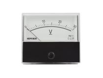 Voltmetre analogique de tableau 30v cc / 70 x 60mm (AVM7030)