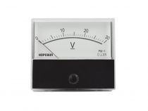 Voltmetre analogique de tableau 30v cc / 70 x 60mm (AVM7030)