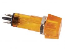Voyant carre 11.5 x 11.5mm 220v orange (CCAF220ABL)