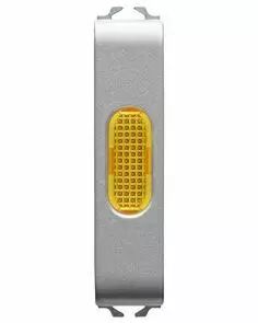 Voyant de signalisation simple - vert - 1/2 module - titane - chorus
