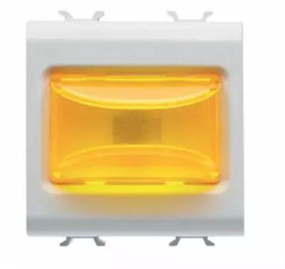 Voyant en saillie - 12v ac/dc / 230v ac 50/60 hz - ambre - 2 modules - blanc - chorus
