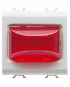 Voyant en saillie - 12v ac/dc / 230v ac 50/60 hz - rouge - 2 modules - blanc - chorus