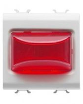 Voyant en saillie - 12v ac/dc / 230v ac 50/60 hz - rouge - 2 modules - blanc - chorus
