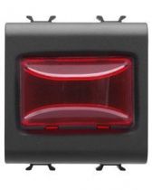 Voyant en saillie - 12v ac/dc / 230v ac 50/60 hz - rouge - 2 modules - noir - chorus