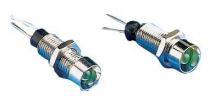 Voyant led d:3mm jaune chrome diametre percage 5,2mm