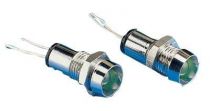 Voyant led d:5mm rouge chrome diametre percage 8,9mm