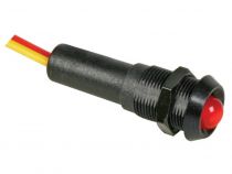 Voyant led rouge 24v - boitier noir (24VBR)