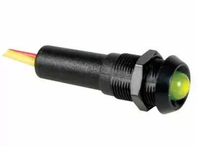 Voyant led vert 12v - boitier noir (12VBG)