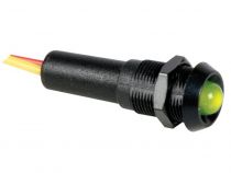 Voyant led vert 24v - boitier noir (24VBG)
