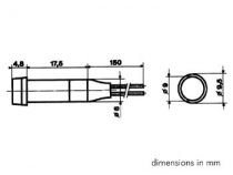 Voyant rond + ringb3 220v - vert (DRDF220V)