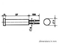 Voyant rond 7mm 12v vert (CRAF012V)