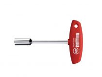 Wiha Clé À Douille Avec Manche En T Quatre Pans Nickelé (01005) 6 Mm X 125 Mm (WH01005)