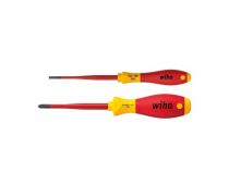 Wiha Jeu De Tournevis Softfinish® Electric Slimfix Fente, Plusminus/Pozidriv 2 Pcs Sous Blister (36333) (WH36333)