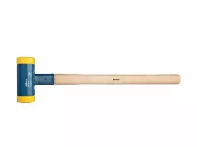 Wiha Masse Sans Rebond, Mi-Dur Avec Manche En Hickory, Embout De Massette Rond (02091) 100 Mm (WH02091)