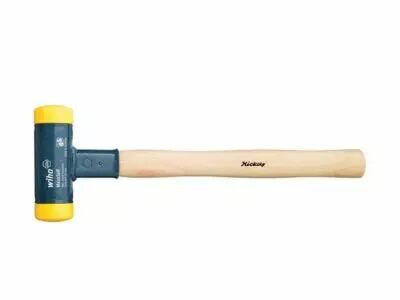 Wiha Massette � Embout Plastique Sans Rebond Avec Manche En Hickory, Embout De Massette Rond (02093) 30 Mm (WH02093)
