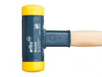 Wiha Massette À Embout Plastique Sans Rebond Avec Manche En Hickory, Embout De Massette Rond (02093) 30 Mm (WH02093)
