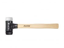 Wiha Massette Safety Avec Embouts Ronds Mi-Souples Et Très Durs Avec Manche En Hickory, Embout De Massette Rond (26659) 50 Mm (W