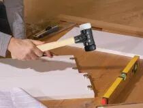 Wiha Massette Safety Avec Embouts Ronds Mi-Souples Et Tr&egrave;s Durs Avec Manche En Hickory, Embout De Massette Rond (26659) 50 Mm (W