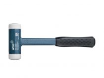 Wiha Massette Sans Rebond Avec Embouts Très Durs Avec Manche En Tube D\'Acier, Embout De Massette Rond (39021) 50 Mm (WH39021)