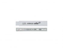 Wiha Mètre Pliant Longlife® 1 M Métrique, 10 Branches (27062) Blanc (WH27062)