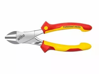 Wiha Pince Coupante Diagonale Grande Capacit� Professional Electric Avec Dynamicjoint� Avec Ressort D\'Ouverture (41279) 200 Mm (