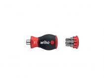 Wiha Tournevis Porte-Embout Avec Magasin D\'Embouts Torx® Avec 6 Embouts, Court, 1/4\  (33743) (WH33743)