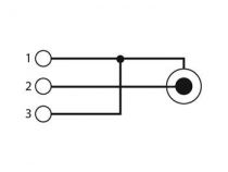 Xlr femelle 3 broches vers fiche rca femelle (CAA12)