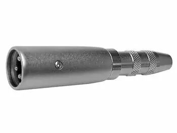 Xlr male 3 broches vers fiche jack femelle 6.35mm mono (CAA08)