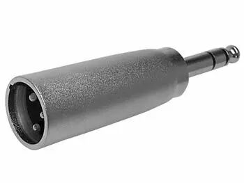 Xlr male 3 broches vers fiche jack male 6.35mm stereo (CAA04)