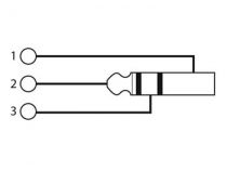 Xlr male 3 broches vers fiche jack male 6.35mm stereo (CAA04)