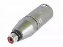 Xlr mâle 3 points vers rca/phono femelle (NA2MPMF)