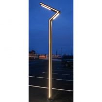 ZIGZAG LAMPADAIRE ECLAIRAGE PIETON 50W 4000K IP65 4 MÈTRES GS  (9101)