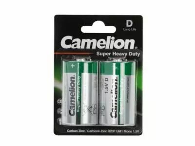 Zinc carbone d / r20 1.5v-8000mah (2pcs/bl) remplace 3720, um1 (R20C)